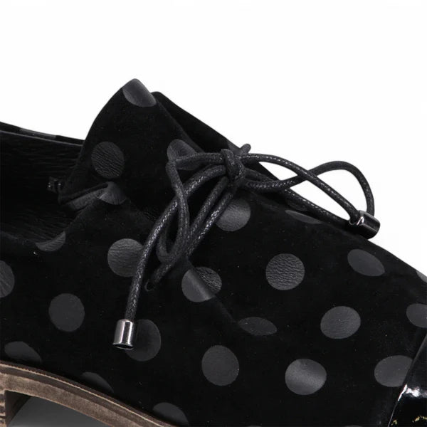 Django & Juliette Kotty Flat  -  Black/Black Dot