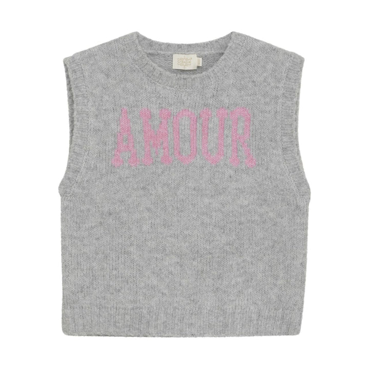 Creamie Girls Vest  823014-1231  Grey/Pink **