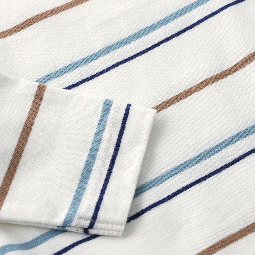 Enfant Baby Boy Long Sleeve Stripe Bodysuit   215389-1021