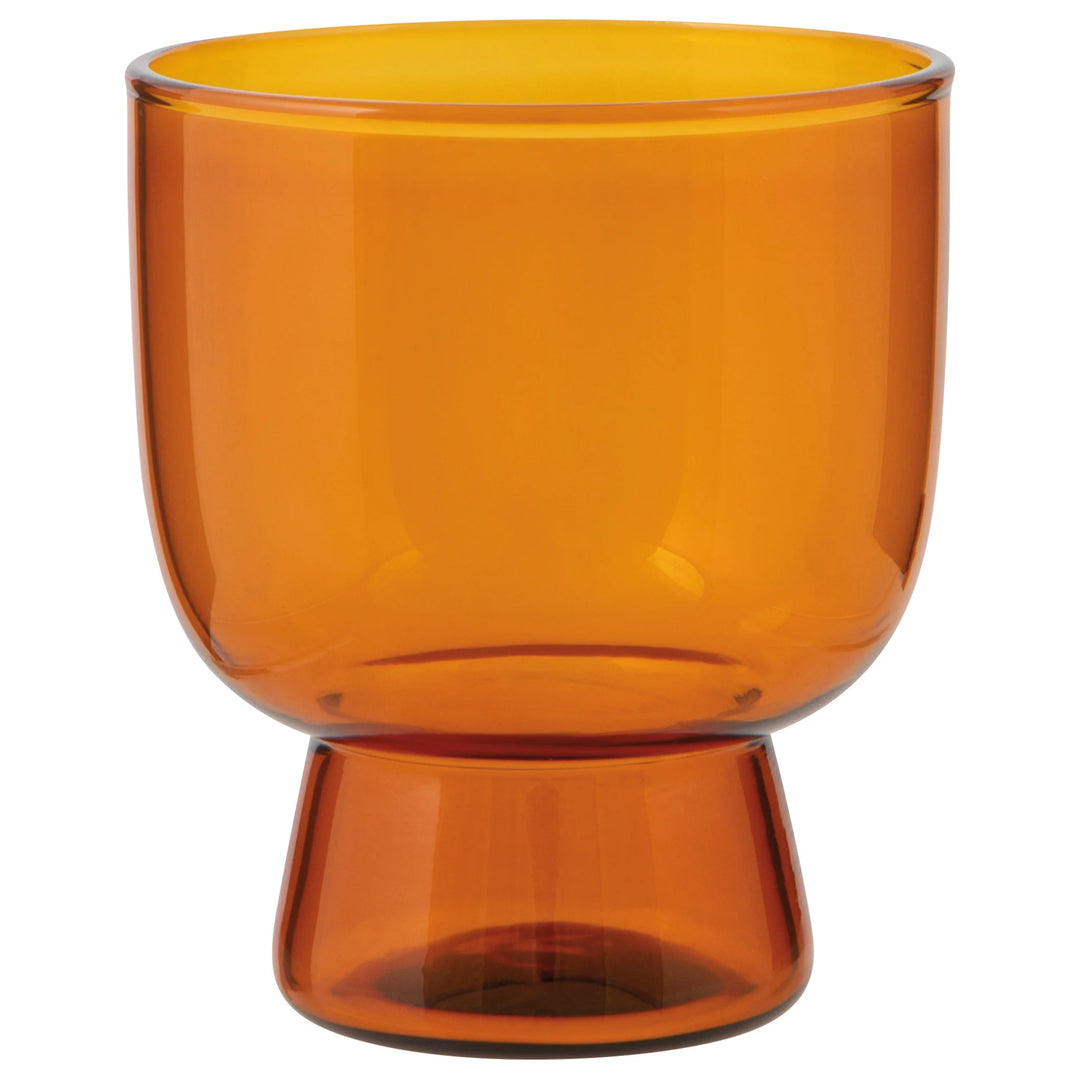 Danica Pedestal Glass  -  Amber