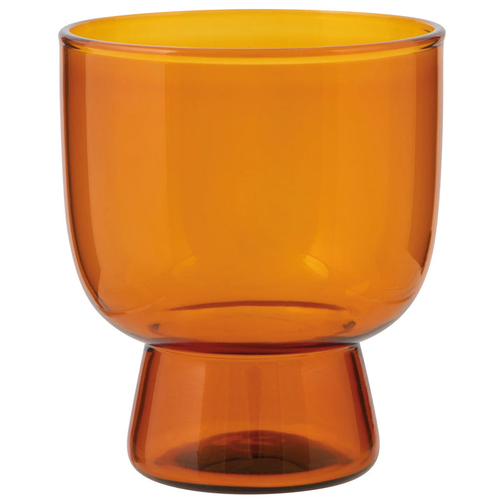 Danica Pedestal Glass  -  Amber