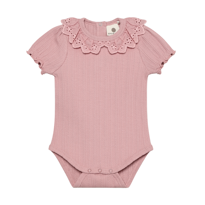 Enfant Baby Girl Pointelle Bodysuit   210391-5906