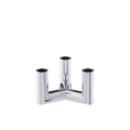 Uyuni Matrix Mini Taper Candleholder  -  Chrome