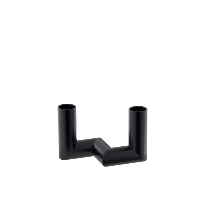 Uyuni Matrix Mini Taper Candleholders and Connectors -  Matte Black