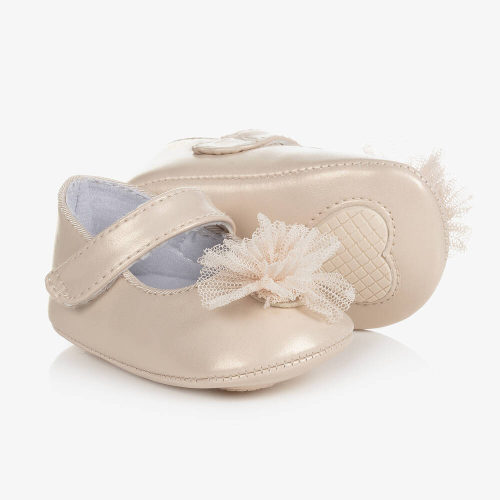 Mayoral Baby Girl Mary Jane Shoes  9630-29 Crema