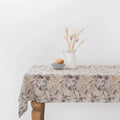 Linen Tales Meadow on Natural Tablecloth