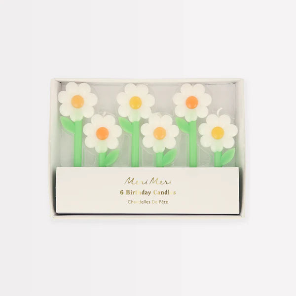 Meri Meri Daisy Candle Set/6