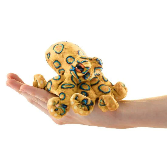 Folkmanis Mini Blue Octopus Finger Puppet  8013