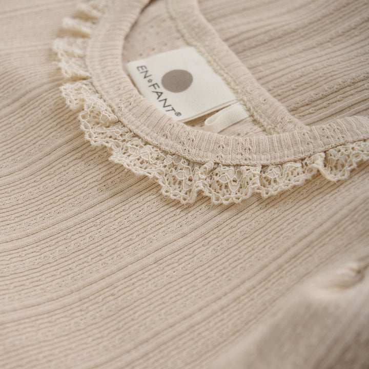 Enfant Girls Long Sleeve Pointelle Tee   220565-2444 **