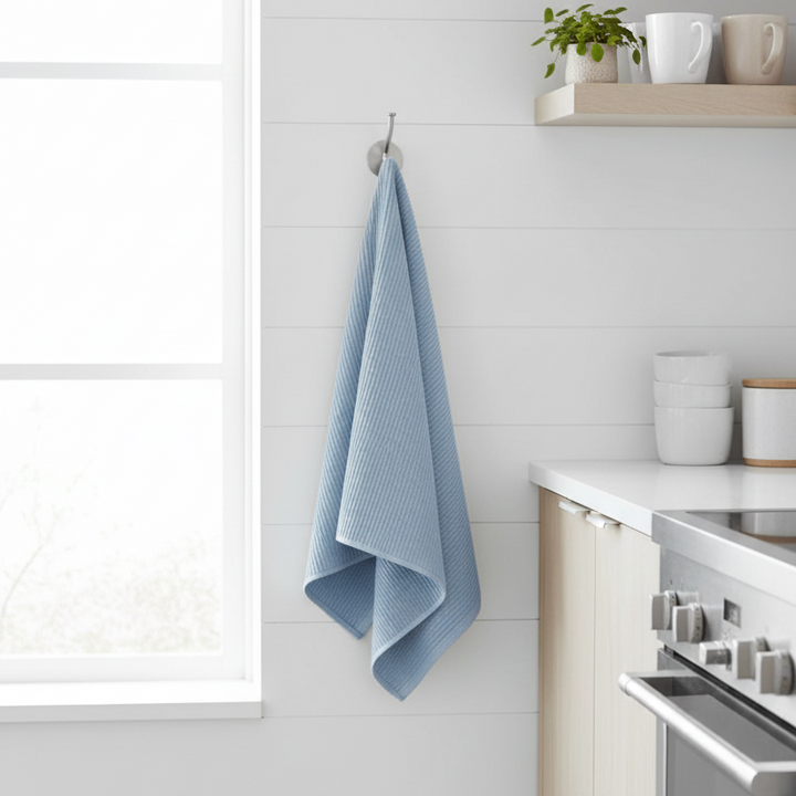 Danica Ripple Dishtowel Slate Blue