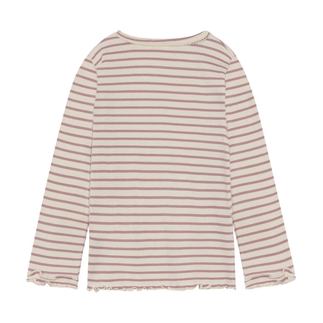 Minymo Girls Ribbed Long Sleeve Tee   124442-6510