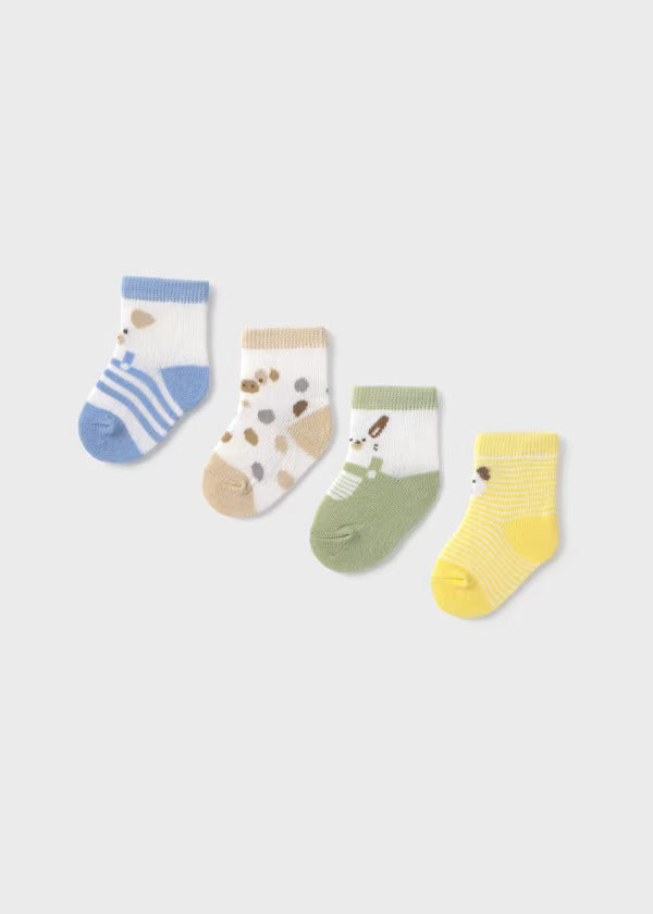 Mayoral Baby Sock Set of Four    9862-10   Multicolor
