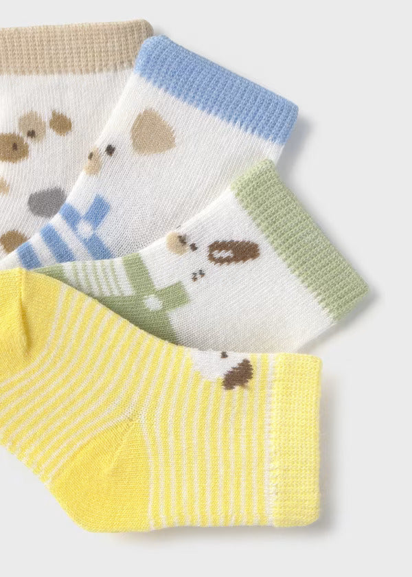 Mayoral Baby Sock Set of Four    9862-10   Multicolor