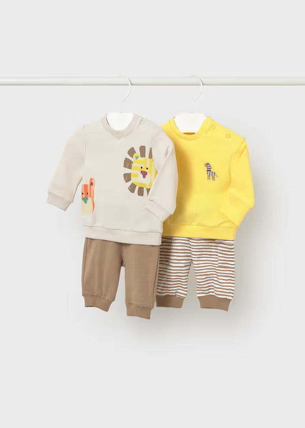 Mayoral Baby Boy Four Piece Short Set   1628-63   Mostaza