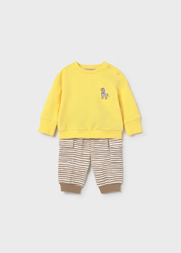 Mayoral Baby Boy Four Piece Short Set   1628-63   Mostaza