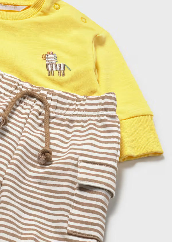 Mayoral Baby Boy Four Piece Short Set   1628-63   Mostaza