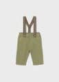 Mayoral Baby Boy Trousers With Suspenders   2576-86   Aceituna