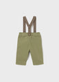 Mayoral Baby Boy Trousers With Suspenders   2576-86   Aceituna