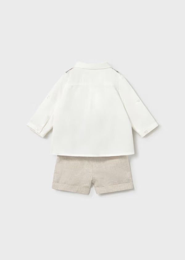 Mayoral Baby Boy Three Piece Vest, Shirt & Pant Set   1269-23   Trigo