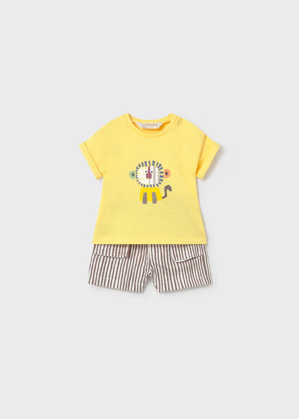 Mayoral Baby Boy Short Set   1284-52   Mostaza