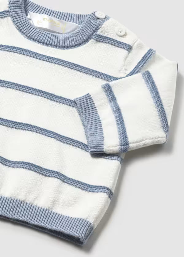 Mayoral Baby Boy Knit Crewneck   1302-56   Regata