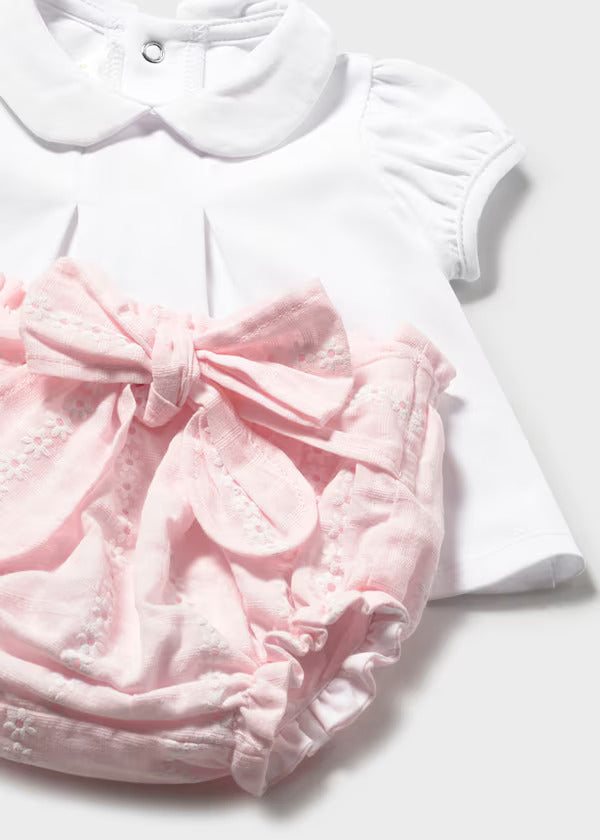 Mayoral Baby Girl Three Piece Knit Set  1287-50   Cuarzo