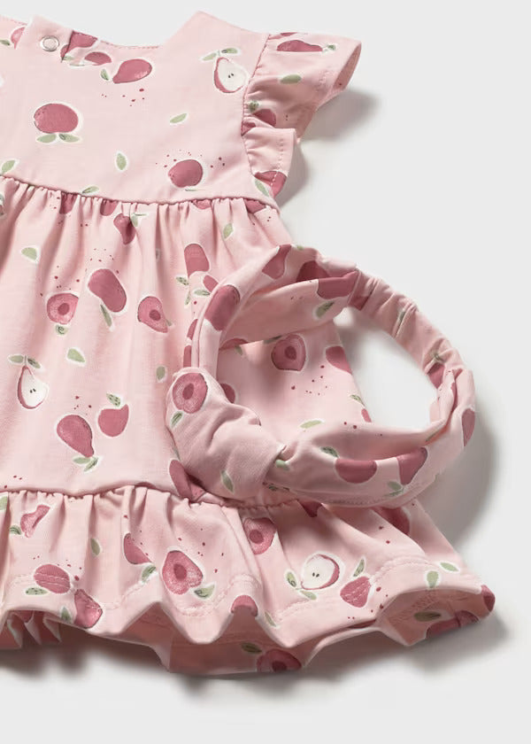 Mayoral Baby Girl Three Piece Dress Set   1821-3   Rose