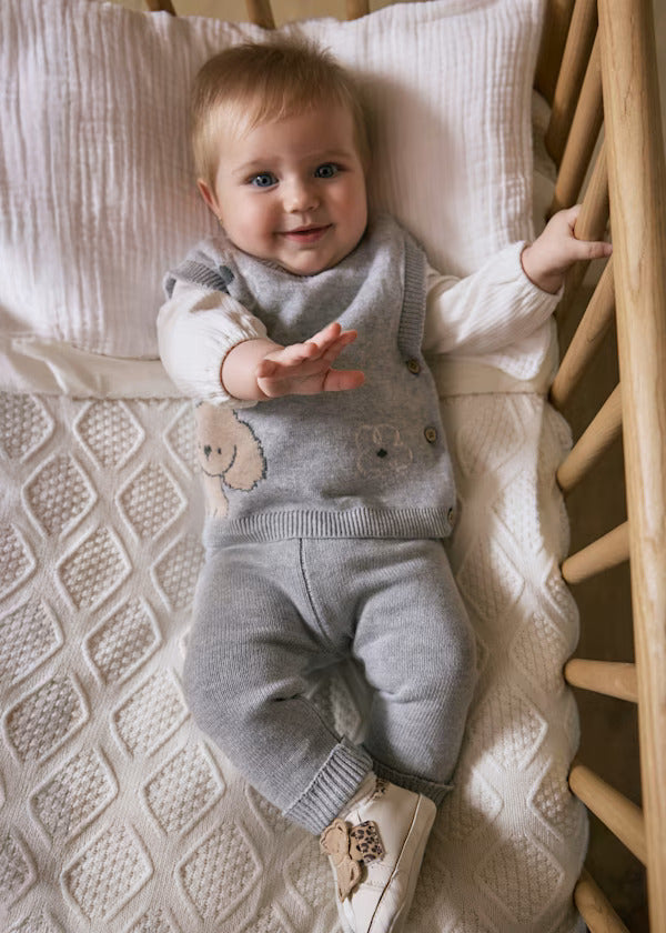 Mayoral Baby Girl 3Pce. Knit Legging Set   2709-16   Vapor Vig **