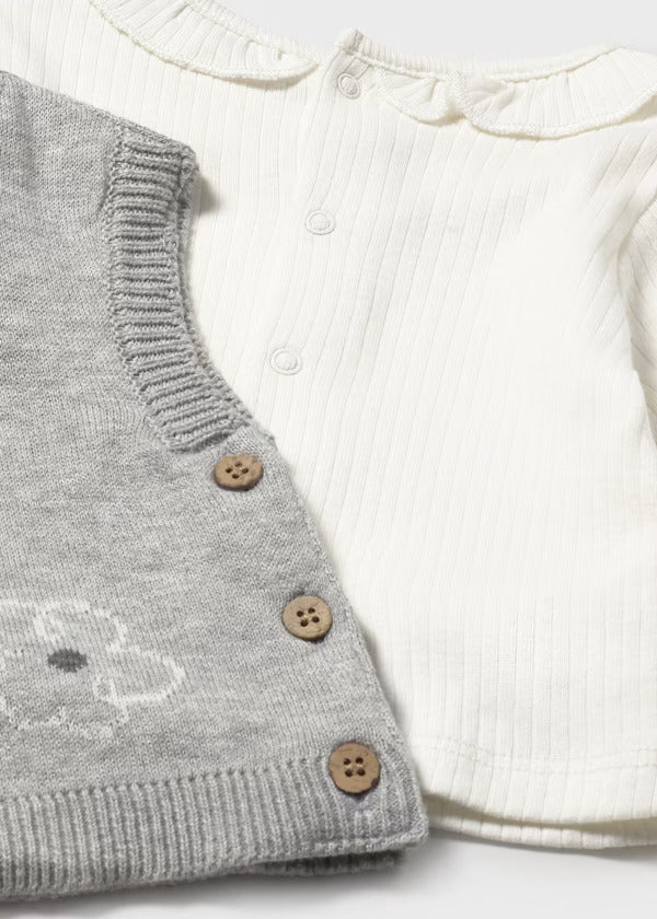 Mayoral Baby Girl 3Pce. Knit Legging Set   2709-16   Vapor Vig **