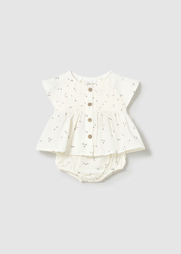 Mayoral Baby Girl Blouse & Bloomer Set    1286-48   Ceramica