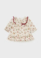 Mayoral Baby Girl Printed Dress  2887-60  Rojo **