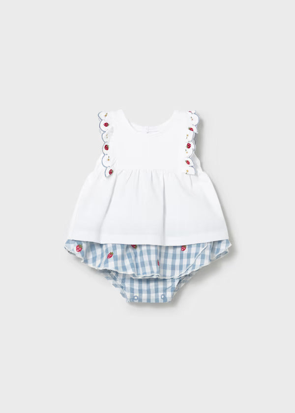 Mayoral Baby Girl Tee & Skirt Set   1820-31   Lagoon