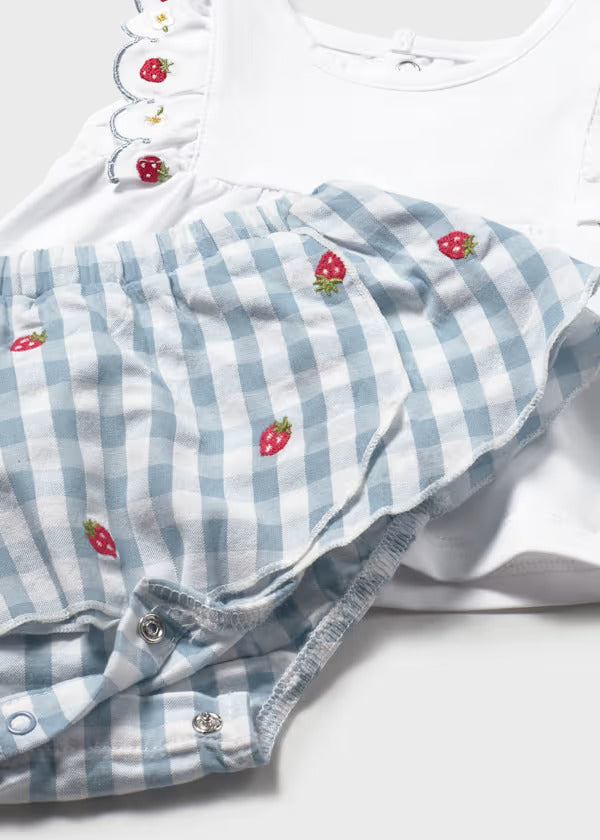 Mayoral Baby Girl Tee & Skirt Set   1820-31   Lagoon
