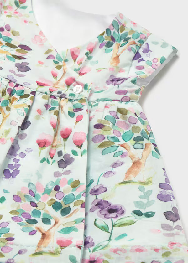 Mayoral Baby Girl Reversible Dress    1807-20   Aqua