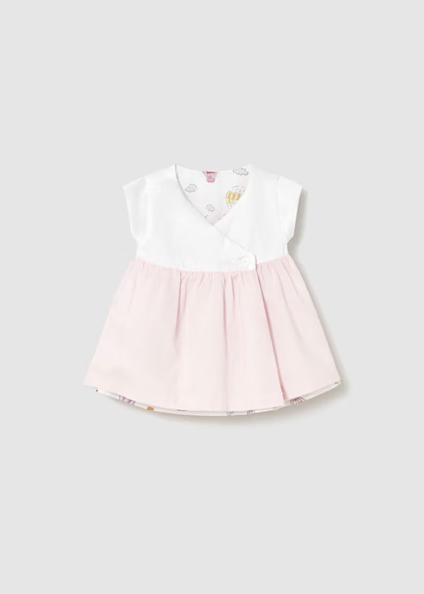 Mayoral Baby Girl Reversible Dress   1807-19   Rosa