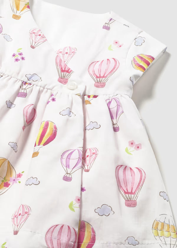 Mayoral Baby Girl Reversible Dress   1807-19   Rosa