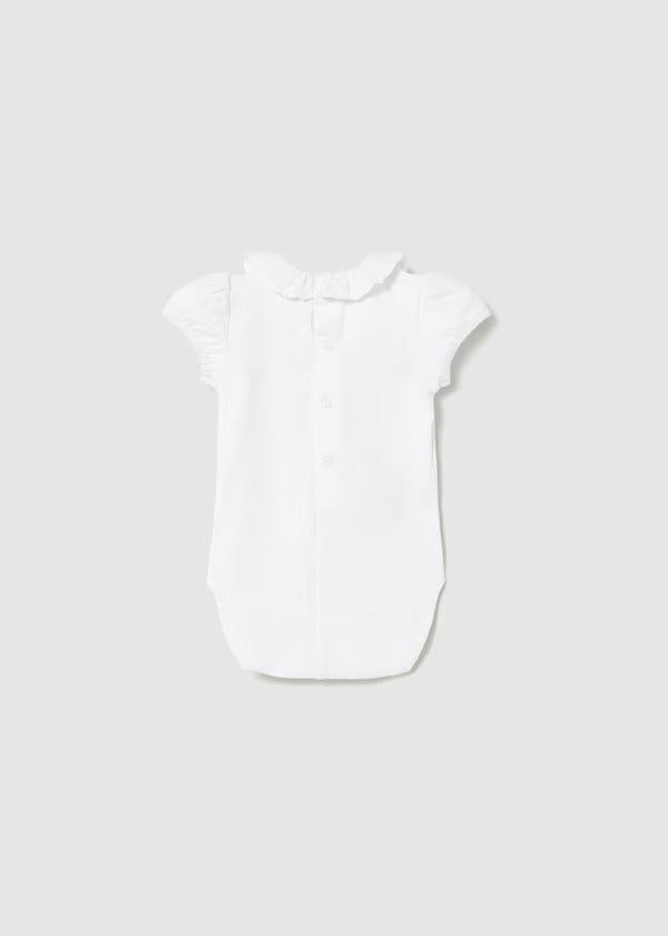 Mayoral Baby Girl Fancy Bodysuit    1730-10   Blanco