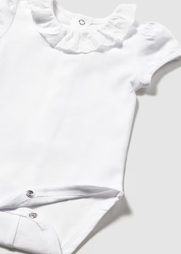 Mayoral Baby Girl Fancy Bodysuit    1730-10   Blanco
