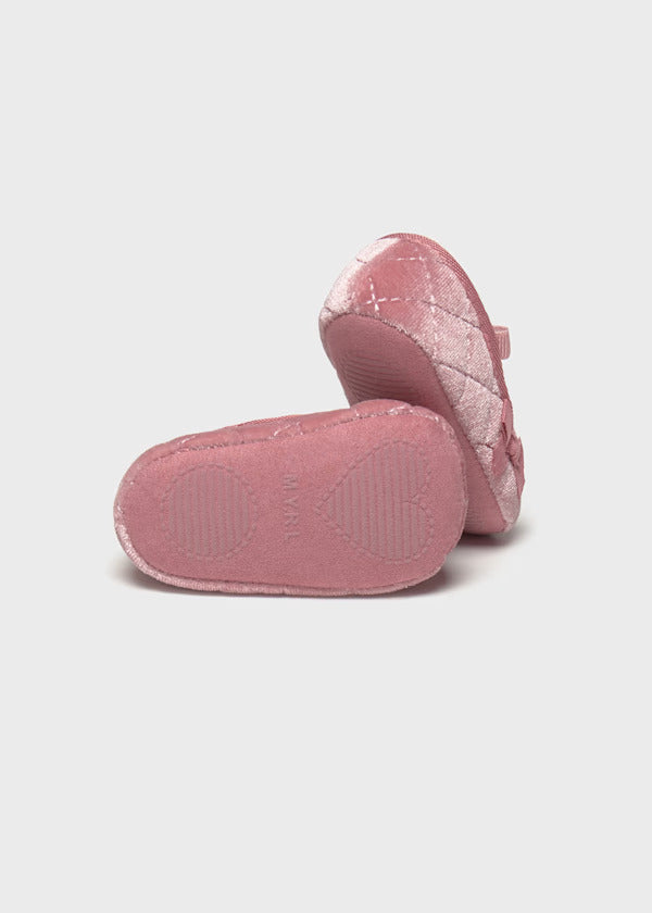 Mayoral Baby Girl Velvet Shoes   9964-93   Blush