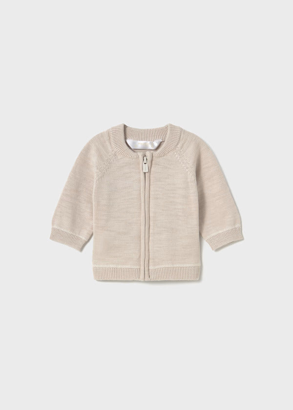Mayoral Baby Boy Cardigan With Zipper   1395-72   Piedra