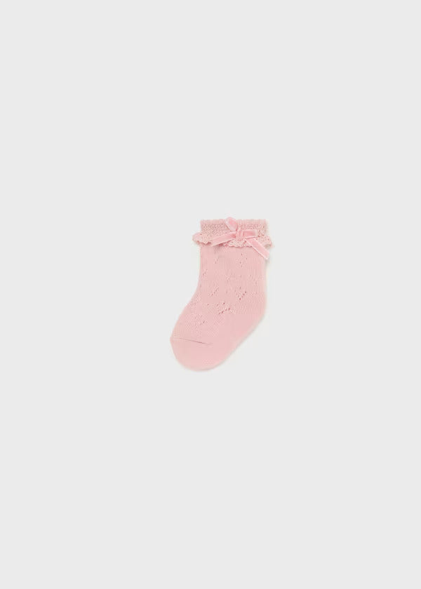 Mayoral Baby Girl Lace Trimmed Sock   976132   Rosa Baby