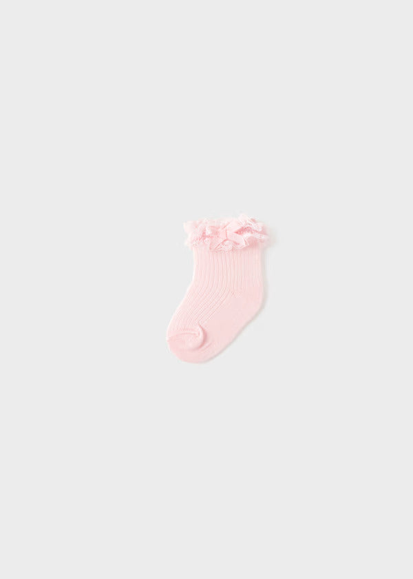 Mayoral Baby Girl Fancy Sock   9061-59   Rosa Baby