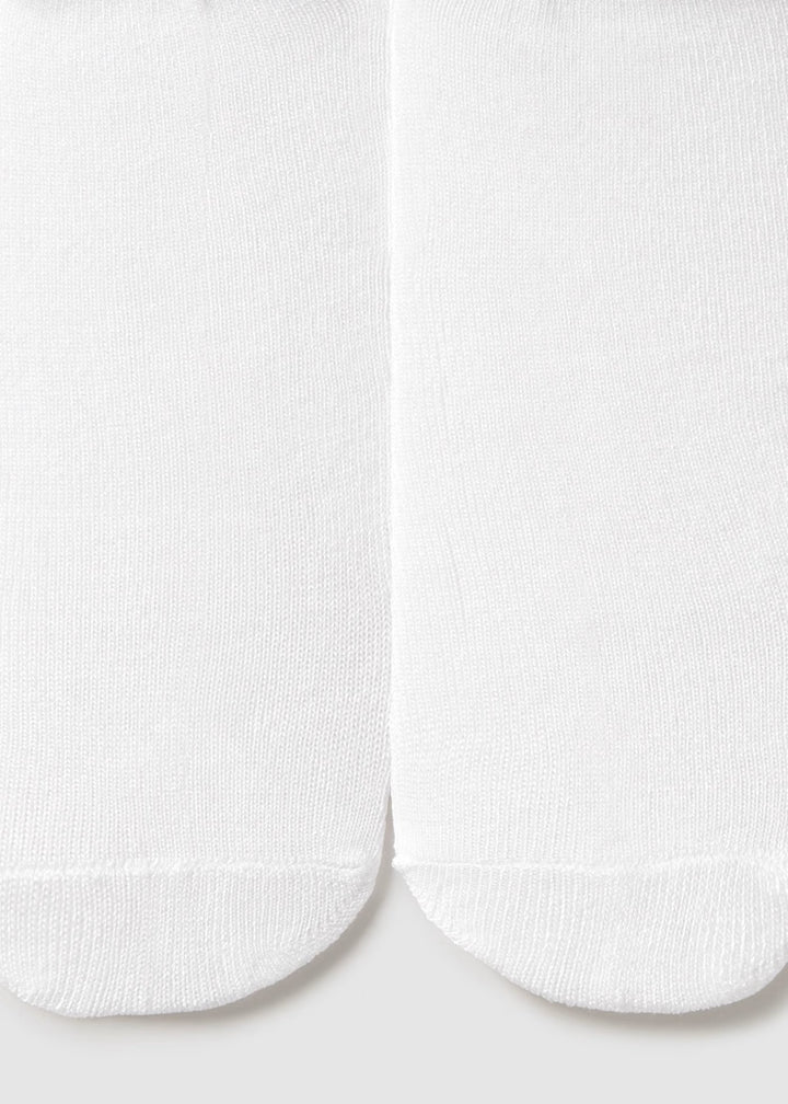Mayoral Baby Girl Tights with Lace Ruffle  9913-85 Blanco