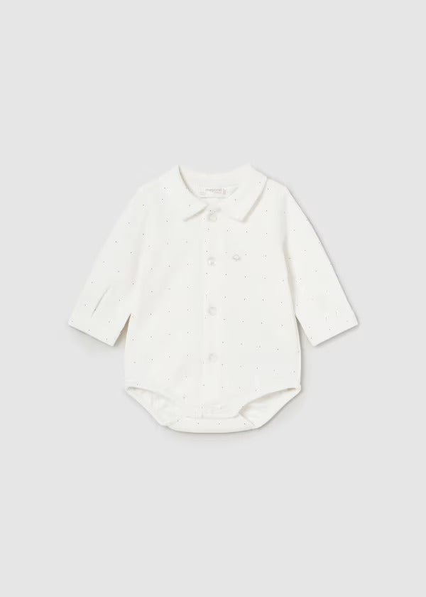 Mayoral Baby Long Sleeve Onesie  2797-30  Crudo-Moca *