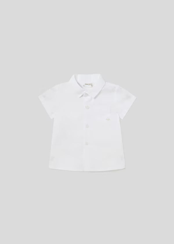Mayoral Baby Boy Short Sleeve Shirt  1194-60 Blanco *