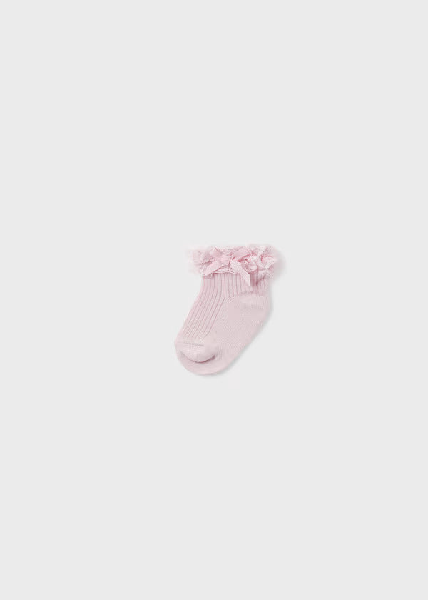 Mayoral Baby Girl Fancy Socks  9713-12  Rosa Baby