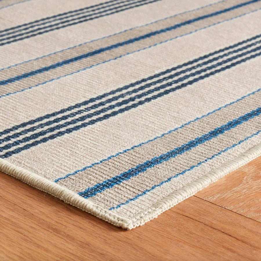 Nimes Ticking Washable Rug