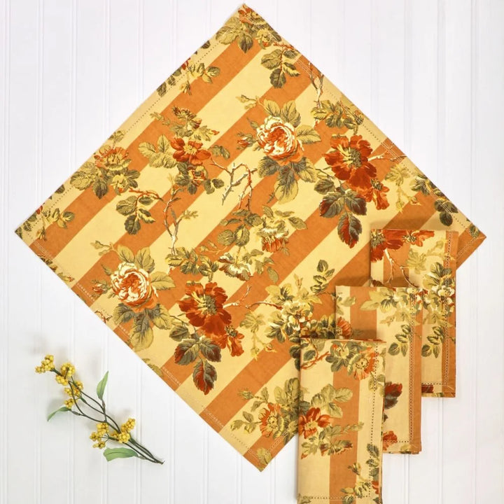 April Cornell Sonata Stripe Napkin Set/4 - Gold*