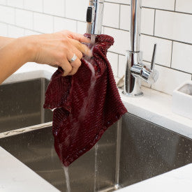 Danica Ripple Dishcloth Set/2 Carmine Red 196475