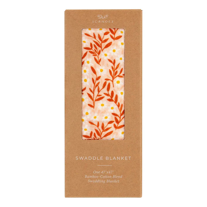 1Canoe2 Pink Daisy Baby Swaddle